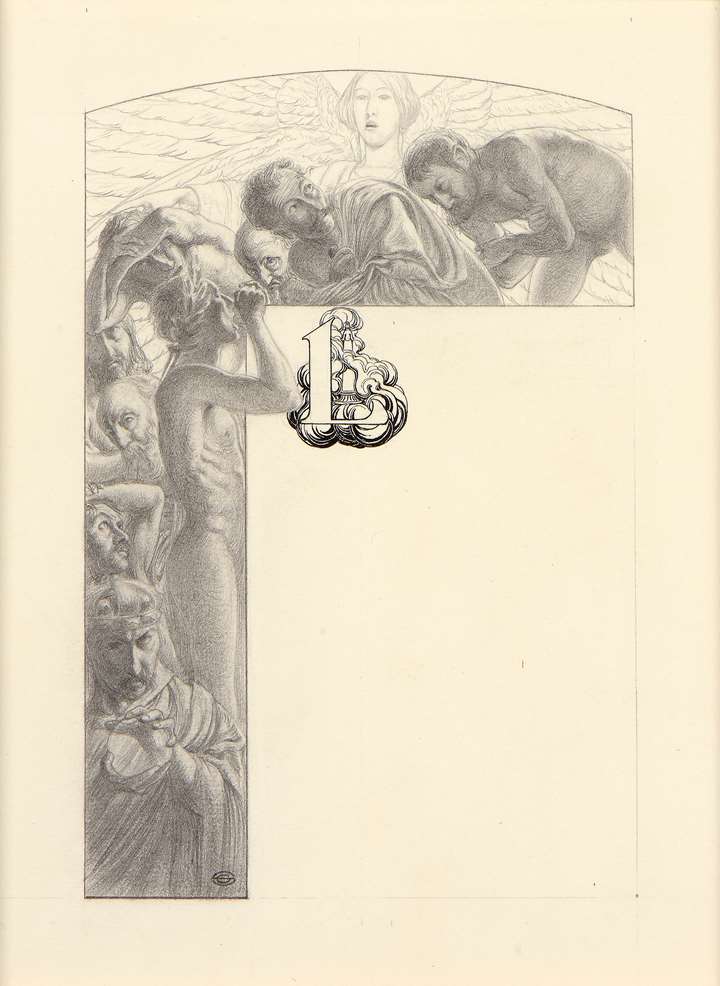 Letter L: Illustration for Paroles d’un croyant by Félicité de Lamennais 